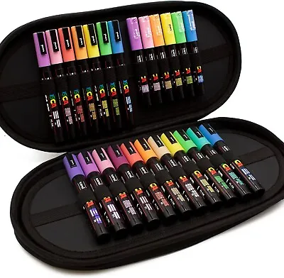 Uni Posca Paint Marker Art Pen Posca Set Of 24 Pastel Gift Colours Unique Sets • £69.99