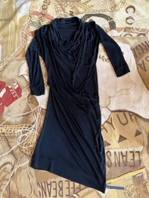 £50 • Buy Pre-loved Vivienne Westwood Anglomania Stretch Asymetric Drape Dress