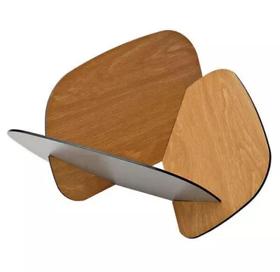 $129.99 • Buy Oplà! Magazine Rack - Grey/Oak - Gian Luca Tonelli Et Davide Carlesi From Italy