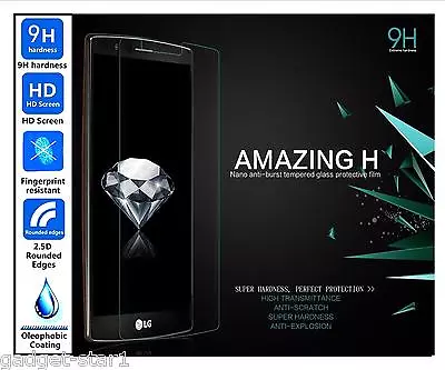 Genuine 100% TEMPERED GLASS Film Invisible Screen Protector For LG G4 2015 • £3.28