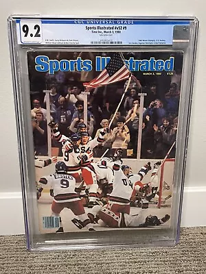 USA Hockey Olympic Sports Illustrated CGC 9.2 Newsstand Miracle On Ice • $7250