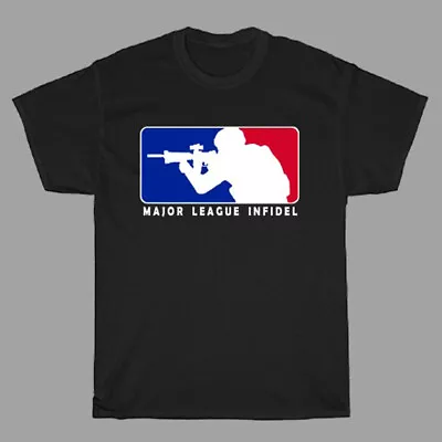 MLI Major League Infidel Logo Men's Black T-Shirt Size S To 5XL • $16.99