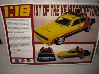 £16.24 • Buy 1/18 DDA DEALERS BROCHURE ONLY MAD MAX  FORD XB FALCON MFP 1st V8 INTERCEPTOR 