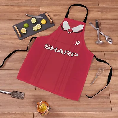 £16.99 • Buy Manchester 1999 Home Football Shirt Red Retro Personalised Showerproof Apron