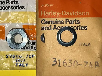 Aermacchi Harley Rotor Nut 29596-70p Washer & Key  74-78 Sx175 Ss175 Ss250 Sx250 • $9.99