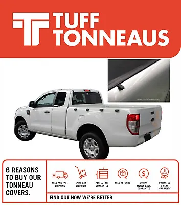No Drill Clip On 2.0 Tonneau Cover For Ford PX Ranger Super Cab Nov 2011-June22 • $599