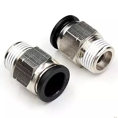 1/2 Push To Connect Fittings Air Fittings Pc 1/2 Inch Tubing Od X 3/8 Npt Thread • $13.51