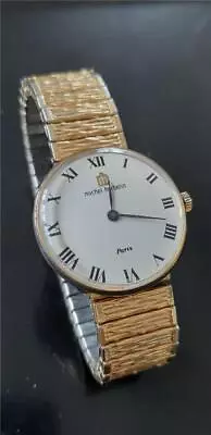 Vintage 1960's Michel Herbelin Paris Gold Plated Gents Wristwatch Working • £49.99