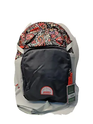 Vera Bradley + Coleman Large Daypack 22L Hydration Outdoor~Eden Paisley Gray NWT • $34.99