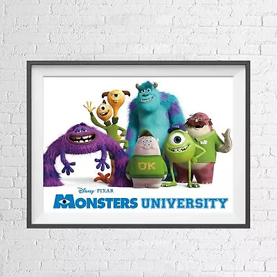 DISNEY PIXAR MONSTERS UNIVERSITY POSTER PICTURE PRINT Sizes A5 To A0 **NEW** • $7.67