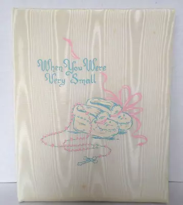 Vintage When You Were Very Small Catholic Baby Record Memory Book 1950s With Box • $14.95