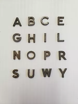 Metal Letters 1/2 Inch Long Straight Font Price Per Letter* • $4.09