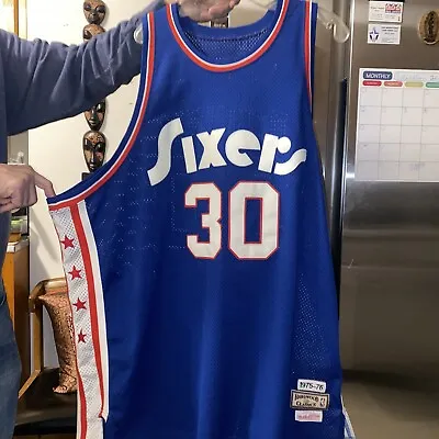 Mitchell & Ness George McGinnis Mens Jersey 56 Sixers Hardwood Classic Stitched • $90