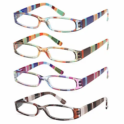 GAMMA RAY 4 Pairs Women’s Designer Reading Glasses Readers W/ Magnification • $13.99