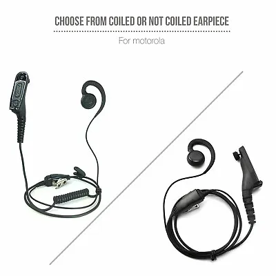 1x Swivel Earpiece W/ PTT For Motorola Two-Way Radios XPR7580e APX900 APX1000 • $17.99