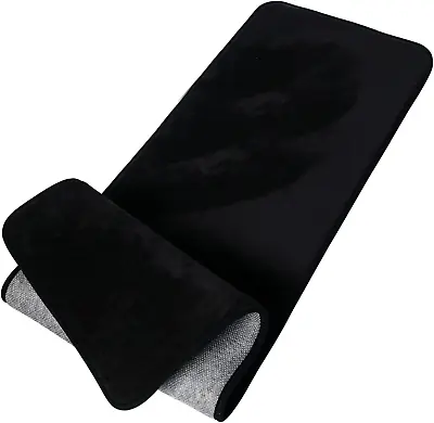 Black Memory Foam Bathroom Runner Rug Long Narrow Bath Mat Non Slip Soft Abso... • $31.36