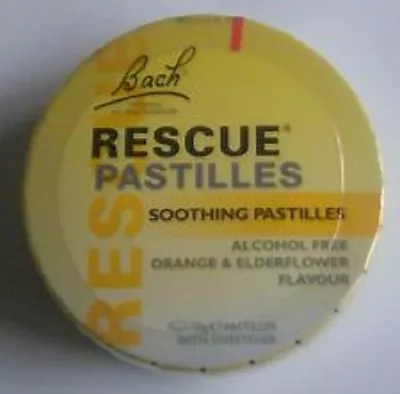 Bach Rescue Remedy Pastilles -Alcohol Free - Orange & Elderflower Flavour - 50g • £9.99