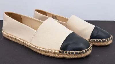 J. Crew Canvas Cap Toe Slip-on Espadrille Shoes Size 10 - New • $39