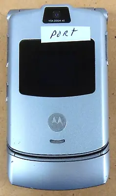 Motorola RAZR V3 - Silver And Gray ( GSM ) Cellular Flip Phone • $5.94