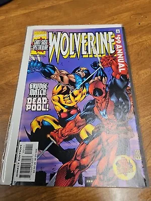 Wolverine Annual 1999 Versus Deadpool Marvel Comics Has Residue On Cover  • $1.99