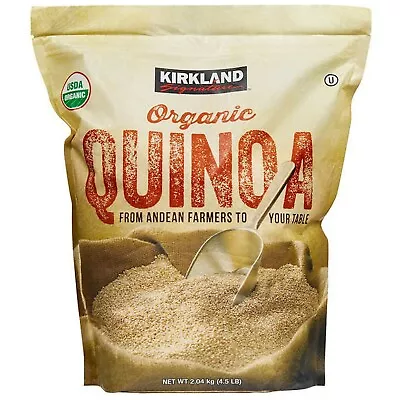 Kirkland Signature Organic Quinoa Fiber From Andean Uncooked Gluten-Free 4.5 Lbs • £18.40