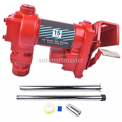 For Biodiesel Up To B20 Gasoline Kerosene Red 12V DC 15GPM Heavy Duty Fuel Pump • $167