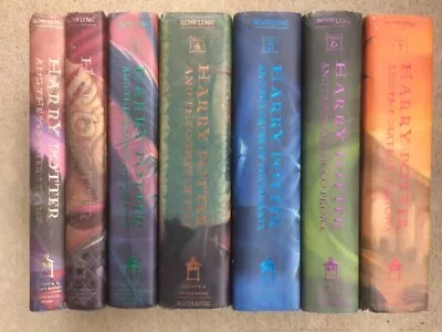Harry Potter Complete Series 1-7 Set Rowling Hardback 1 2 3 4 5 6 7 HB HC Lot • $65.50