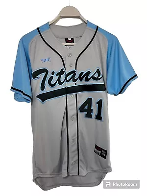 Titans Baseball Jersey Number 41 Maximum Athletic Adult Size Small • $19