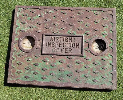 £110 • Buy 1930’s Cast Iron Manhole Inspection Drain Cover