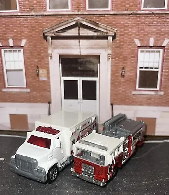 Lot Of 2 Matchbox Pierce Arrow XY Fire Engine & Matchbox FHH Ambulance NLFFP DC • $8.65