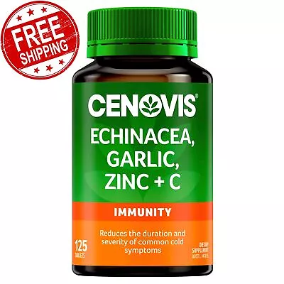 Cenovis Echinacea Garlic Zinc & C Specially Herbal Supplement 125 Tablets • $29.95