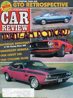 Vintage MUSCLE CAR REVIEW Magazine April 1985 - GTO Mustang Challenger Trans-AM • $5