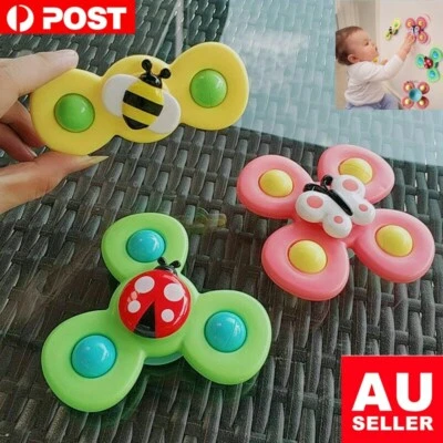 $8.98 • Buy Suction Cup Spinner Toys Baby Bath Spinning Top Toys Fidget Animal Hand Windmill