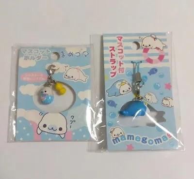 Mamegoma San-X Goma Set Of 2 Mascot Holder Keyring Strap Charm Figure From JAPAN • $160