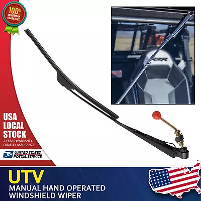 UTV Manual Hand Operated Windshield Wiper For Polaris RZR 900 1000 Ranger 570 • $11.29