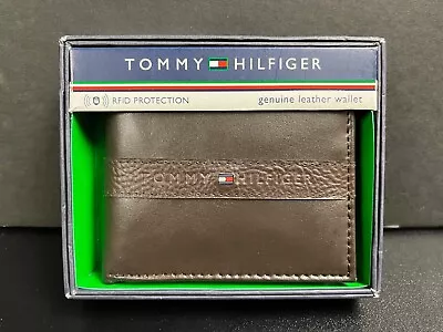 Tommy Hilfiger Men's Leather RFID Bifold Wallet With Coin Pocket 31TL130088 #12 • $18