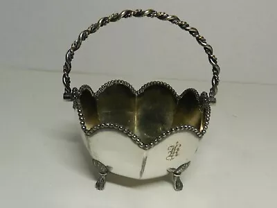 HCA-24 -- VICTORIAN SILVERPLATE BASKET 5  High Meriden Wilcox Quadruple Plate • $27