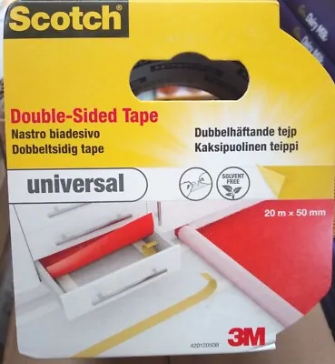 £4.99 • Buy Double Sided Universal Tape 20mtr  Carpets Etc, Free Postage Cheapest On Ebay