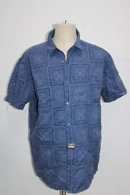 Hurley Mens Chambray Strech Shirt Stone Blue X-Large • $21.90