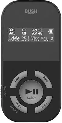 Bush Black 8GB MP3 Player | 1.5 Inch Screen | 8 Hours Battery  • £17.50