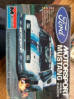 (H) Ford Motorsport Mustang IMSA Racer Monogram 1:24 Model Kit • $15.50