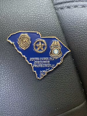 South Carolina Highway Patrol Executive Protection Gov Detail Challenge Coin • $45