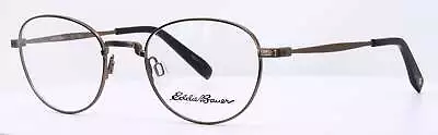 Eddie Bauer EB32213 Brown Round Womens Full Rim Eyeglasses 49-20-135 • $49.99