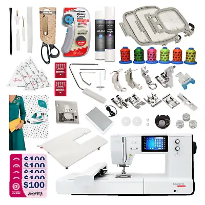 Bernette B79 Sewing & Embroidery Machine Deluxe Bundle With Exclusive Designs! • $2019
