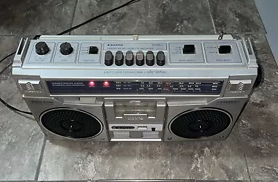 Vintage Sanyo M9921K AM/FM/SW/Cassette Boombox Stereo W/ Power Cord • $89.95