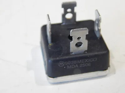 MOTOROLA MDA2506 Bridge Rectifier 1 Phase Full Wave 600 Volt 25 AMP 25A BR-3Q • $8.50