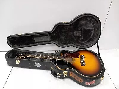 Epiphone EJ200CE Acoustic Electric Guitar Natural In Hard Case • $255