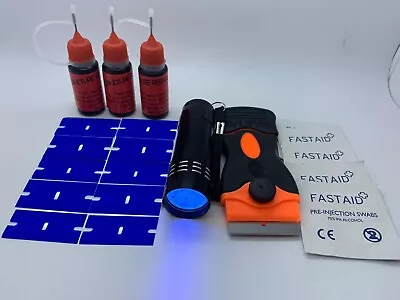 £19.14 • Buy Glass Furniture Repair Set With 30g UV Glue, Squeezable Bottle, 9 LED UV Torch
