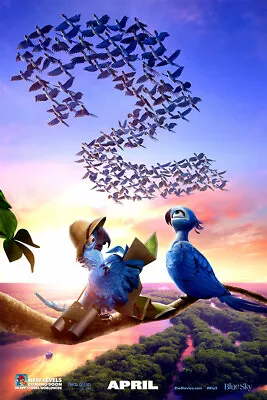 Rio 2 Parrot Monkey Jungle Movie Picture Room Decor Print - POSTER 20x30 • $23.99