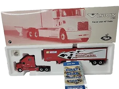 First Gear Mack Trucks Vision Semi & Trailer NASCAR Winston Cup Series 1:54  NIB • $49.79